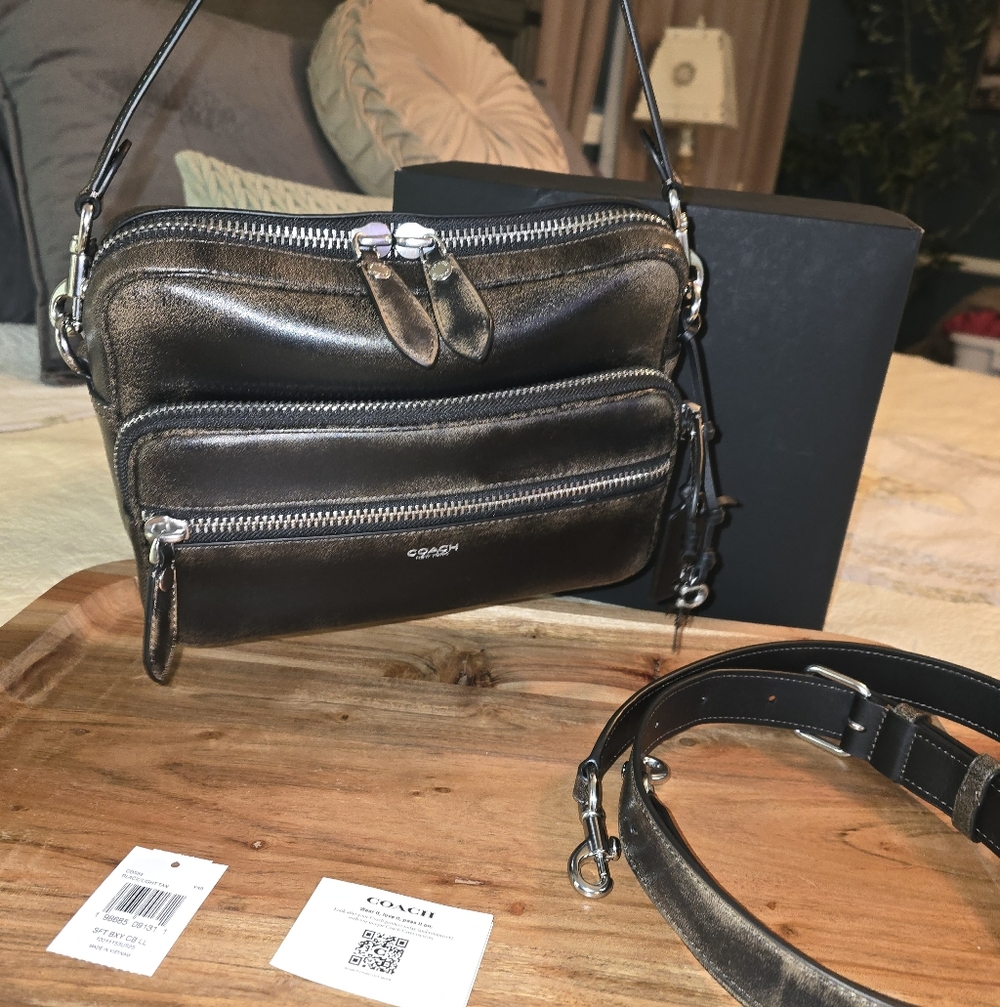 NWT Coach DAKOTA Crossbody in Loved Leather - Picture 7 of 8